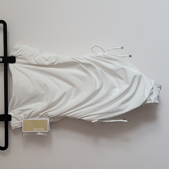 1601- Michael Kors Women's Swimsuit White Color Size 6 NWT - Picture 3 of 10